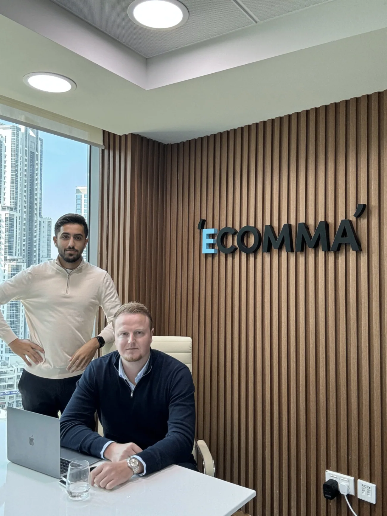 The Ecomma team in the Dubai office
